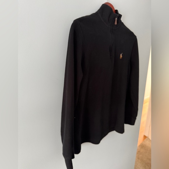 Polo Ralph Lauren Black Quarter Zip Pullover Sweater Size S - Picture 6 of 15